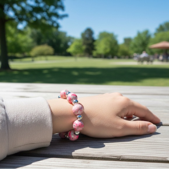 Handmade Polymer Clay Beaded Bracelets – Unique & One-of-a-Kind - Picture 7 of 16